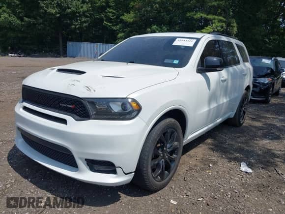 2019 Dodge Durango GT Plus with VIN 1C4RDJDG9KC525892, listed as a IAAI auction lot 42943511 with 109,040 mi miles and . Bid and sale history available at DreamBid. Image 2.