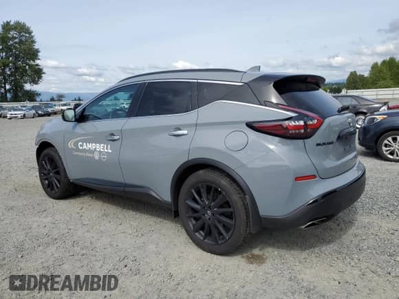 2024 Nissan Murano SV z VIN 5N1AZ2BS8RC107454, wystawiony jako Copart lot #58438615 z przebiegiem 4 852 mil mil oraz Szkoda całkowita • Salvage title. Historia ofert i sprzedaży dostępna na DreamBid. Obrazek 2.