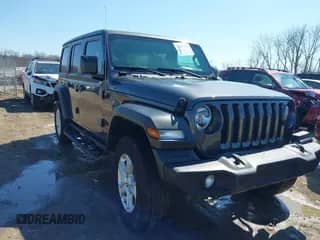 2022 Jeep Wrangler Unlimited Willys z VIN 1C4HJXDN1NW144112, wystawiony jako IAAI lot #41867571 z przebiegiem 63 876 mil mil oraz . Historia ofert i sprzedaży dostępna na DreamBid. Obrazek 1.