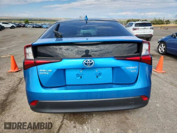 2020 Toyota Prius LE with VIN JTDL9RFU9L3021806, listed as a Copart auction lot 71280875 with 54,692 mi miles and Salvage title. Bid and sale history available at DreamBid. Image 6.