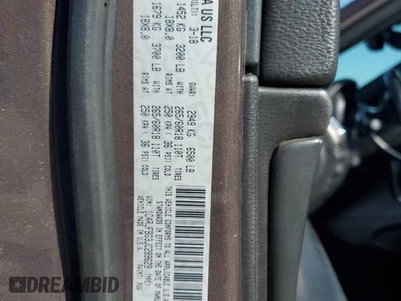 2018 Jeep Grand Cherokee Limited with VIN 1C4RJFBG3JC299629, listed as a Copart auction lot 70013535 with 88,394 mi miles and Salvage title. Bid and sale history available at DreamBid. Image 13.