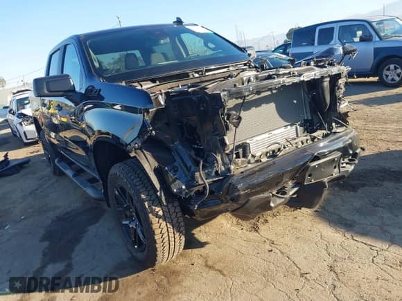 2024 Chevrolet Silverado 1500 Custom Trail Boss with VIN 3GCPDCEK6RG332029, listed as a IAAI auction lot 41299212 with 7,480 mi miles and . Bid and sale history available at DreamBid. Image 1.