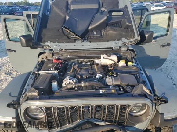 2024 Jeep Wrangler Rubicon 392 Final Edition with VIN 1C4RJXSJ7RW366602, listed as a Copart auction lot 71522665 with 5,872 mi miles and Salvage title. Bid and sale history available at DreamBid. Image 12.