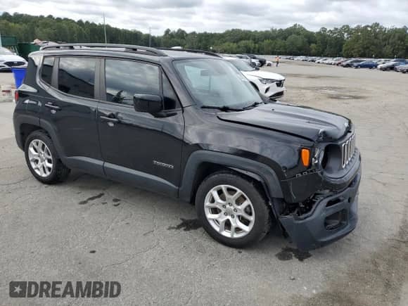 2018 Jeep Renegade Altitude with VIN ZACCJABB0JPJ51038, listed as a Copart auction lot 84776665 with 52,818 mi miles and Salvage title. Bid and sale history available at DreamBid. Image 4.