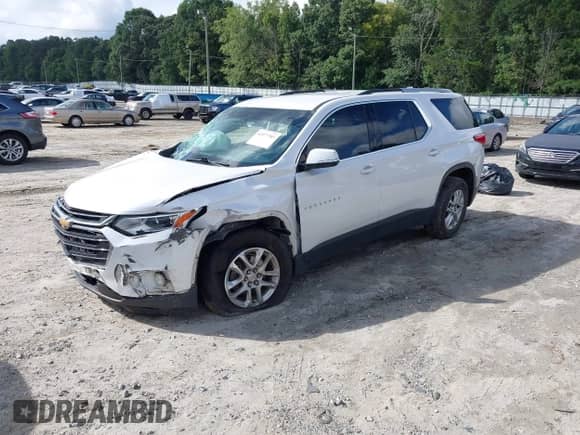 2018 Chevrolet Traverse LT Cloth with VIN 1GNERGKW5JJ232022, listed as a IAAI auction lot 42977703 with 108,073 mi miles and . Bid and sale history available at DreamBid. Image 17.