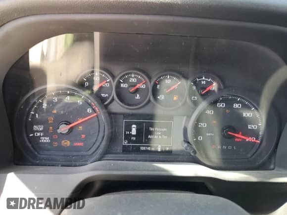 2022 Chevrolet Silverado 1500 Work Truck with VIN 3GCNAAEK7NG505815, listed as a Copart auction lot 49992755 with 109,746 mi miles and Salvage title. Bid and sale history available at DreamBid. Image 9.