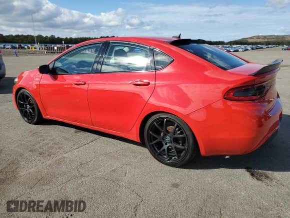 2016 Dodge Dart SXT with VIN 1C3CDFBB9GD629816, listed as a Copart auction lot 87026715 with 107,788 mi miles and Clean title. Bid and sale history available at DreamBid. Image 2.