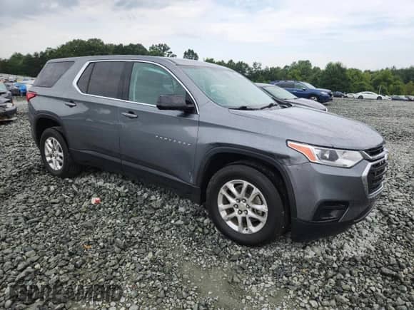 2020 Chevrolet Traverse LS z VIN 1GNEVFKW0LJ178959, wystawiony jako Copart lot #66644395 z przebiegiem 66 631 mil mil oraz Szkoda całkowita • Salvage title. Historia ofert i sprzedaży dostępna na DreamBid. Obrazek 4.