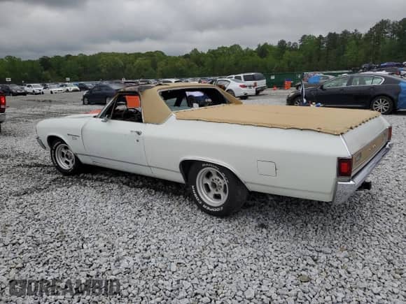 1971 Chevrolet El Camino with VIN 136801L126108, listed as a Copart auction lot 52032275 with Not provided miles and Non repairable. Bid and sale history available at DreamBid. Image 2.