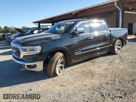 2019 Ram 1500 Limited z VIN 1C6RREHT6KN502582, wystawiony jako Copart lot #87083994 z przebiegiem 40 300 mil mil oraz Szkoda całkowita • Salvage title. Historia ofert i sprzedaży dostępna na DreamBid. Obrazek 1.
