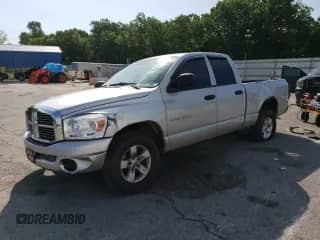 2007 Dodge 1500 SLT with VIN 1D7HA18P87J577554, listed as a Copart auction lot 58021155 with 239,567 mi miles and Salvage title. Bid and sale history available at DreamBid. Image 1.