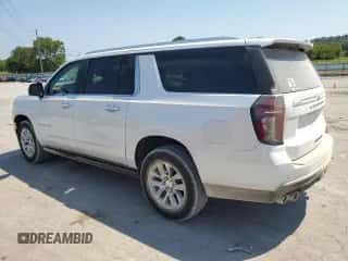 2023 Chevrolet Suburban Premier with VIN 1GNSKFKD8PR381907, listed as a Copart auction lot 66122014 with 13,563 mi miles and . Bid and sale history available at DreamBid. Image 2.