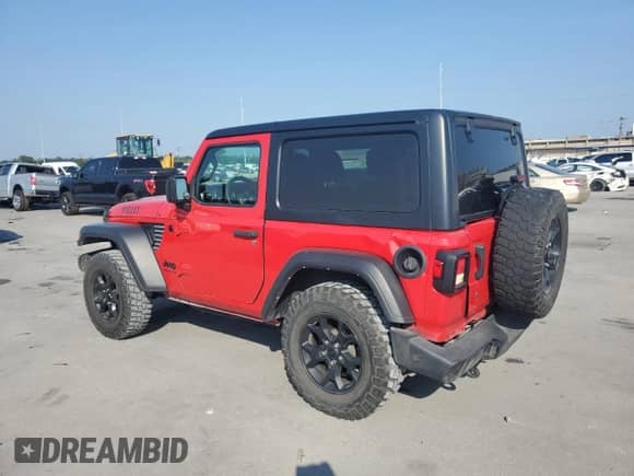 2022 Jeep Wrangler Sport с VIN 1C4GJXAG9NW204218, выставлен на аукционе Copart как лот 68503125 с пробегом 64 538 миль миль и Списание • Salvage title. История ставок и продаж доступна на DreamBid. Изображение 2.