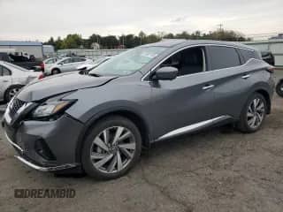 2021 Nissan Murano SL with VIN 5N1AZ2CS8MC136721, listed as a Copart auction lot 81802135 with 31,137 mi miles and Salvage title. Bid and sale history available at DreamBid. Image 1.