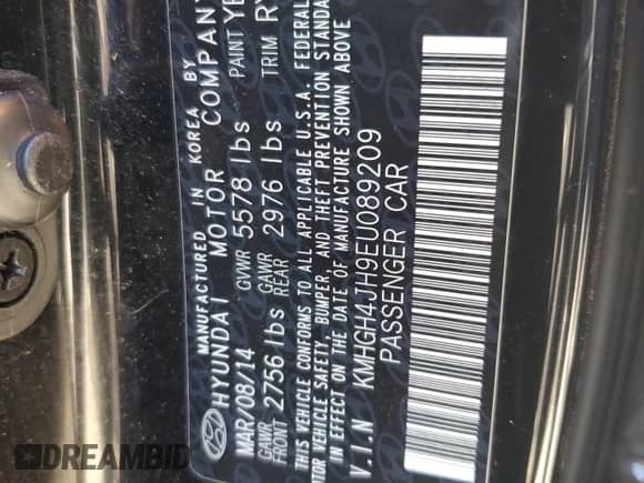 2014 Hyundai Equus Ultimate z VIN KMHGH4JH9EU089209, wystawiony jako Copart lot #81250864 z przebiegiem 138 933 mil mil oraz Czysty tytuł • Clean title. Historia ofert i sprzedaży dostępna na DreamBid. Obrazek 12.