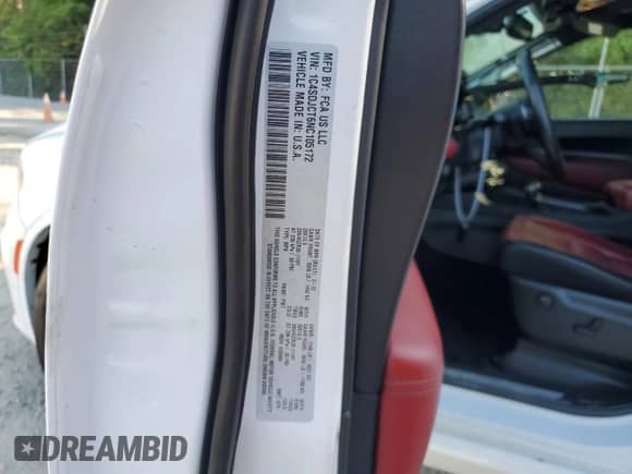 2022 Dodge Durango R/T Plus with VIN 1C4SDJCT6NC105172, listed as a Copart auction lot 70142275 with 46,537 mi miles and Salvage title. Bid and sale history available at DreamBid. Image 13.