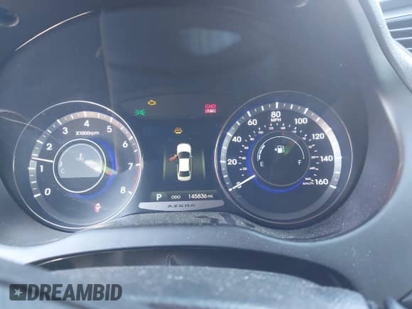 2014 Hyundai Azera Limited with VIN KMHFH4JG4EA420105, listed as a IAAI auction lot 43394508 with 145,836 mi miles and . Bid and sale history available at DreamBid. Image 7.