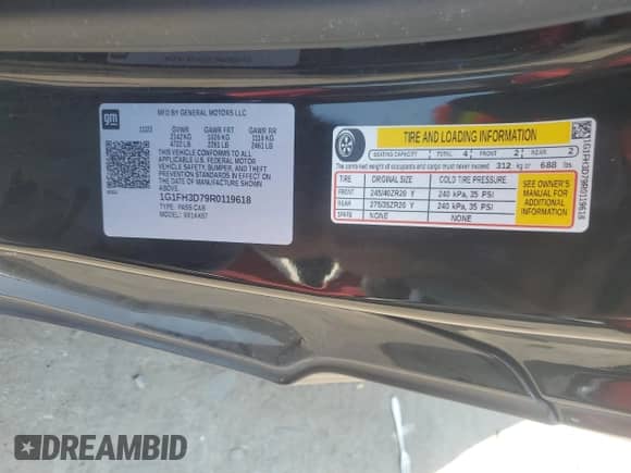 2024 Chevrolet Camaro 2SS с VIN 1G1FH3D79R0119618, выставлен на аукционе Copart как лот 63851175 с пробегом 13 368 миль миль и Списание • Salvage title. История ставок и продаж доступна на DreamBid. Изображение 12.