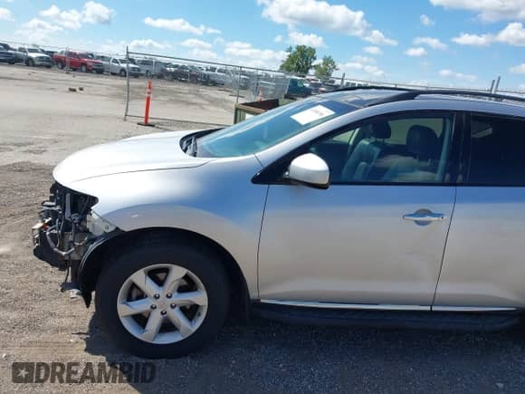 2009 Nissan Murano LE with VIN JN8AZ18W49W160860, listed as a IAAI auction lot 43058396 with 180,250 mi miles and . Bid and sale history available at DreamBid. Image 13.