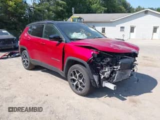 2025 Jeep Compass Limited z VIN 3C4NJDCN9ST516770, wystawiony jako IAAI lot #42918211 z przebiegiem 4 787 mil mil oraz . Historia ofert i sprzedaży dostępna na DreamBid. Obrazek 1.