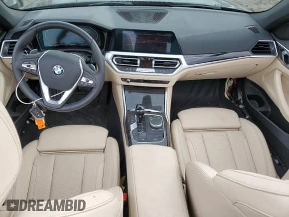 2022 BMW 4 Series 430i with VIN WBA23AT03NCJ32884, listed as a Copart auction lot 48077065 with 12,910 mi miles and Salvage title. Bid and sale history available at DreamBid. Image 8.