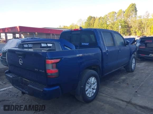 2023 Nissan Frontier S with VIN 1N6ED1EK4PN633220, listed as a IAAI auction lot 43332124 with 29,639 mi miles and . Bid and sale history available at DreamBid. Image 4.