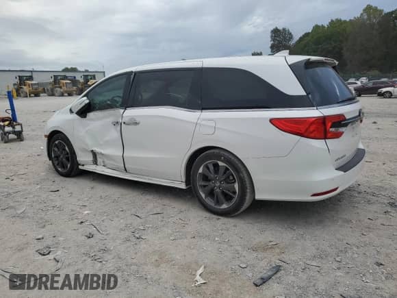 2023 Honda Odyssey Elite with VIN 5FNRL6H9XPB060707, listed as a Copart auction lot 82293975 with 29,715 mi miles and Salvage title. Bid and sale history available at DreamBid. Image 2.