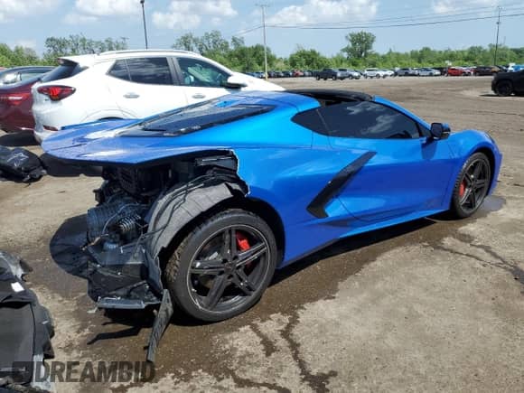 2024 Chevrolet Corvette 1LT с VIN 1G1YA2D44R5101947, выставлен на аукционе Copart как лот 56079664 с пробегом 6 340 миль миль и На запчасти • Non repairable. История ставок и продаж доступна на DreamBid. Изображение 3.