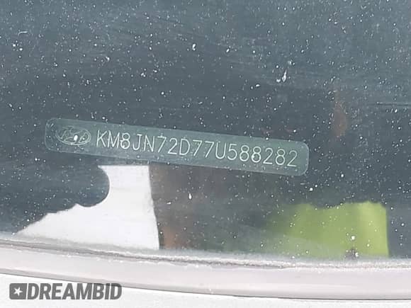 2007 Hyundai Tucson SE z VIN KM8JN72D77U588282, wystawiony jako IAAI lot #42431578 z przebiegiem 241 975 mil mil oraz . Historia ofert i sprzedaży dostępna na DreamBid. Obrazek 9.