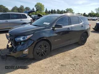 2020 Chevrolet Equinox LT with VIN 3GNAXVEX8LL120808, listed as a Copart auction lot 70497345 with 80,691 mi miles and Salvage title. Bid and sale history available at DreamBid. Image 1.