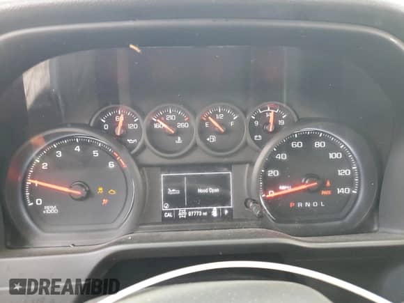 2021 Chevrolet Silverado 1500 Custom Trail Boss with VIN 1GCPYCEF0MZ283586, listed as a Copart auction lot 69621155 with 97,773 mi miles and Salvage title. Bid and sale history available at DreamBid. Image 9.