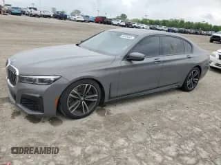 2022 BMW 7 Series 740i xDrive with VIN WBA7T4C01NCJ22118, listed as a Copart auction lot 56645465 with Not provided miles and Salvage title. Bid and sale history available at DreamBid. Image 1.