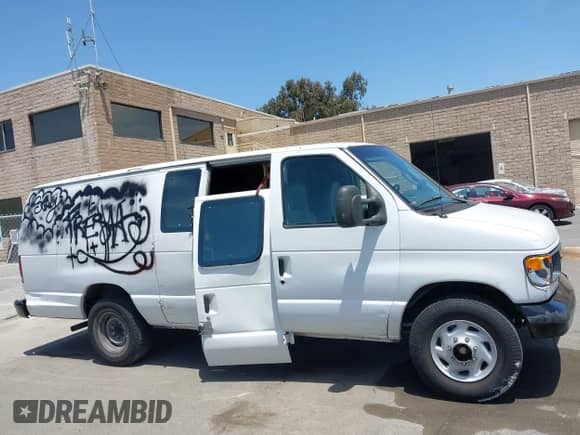 2006 Ford Econoline Cargo with VIN 1FTNS24WX6DA55213, listed as a IAAI auction lot 42293191 with 264,497 mi miles and . Bid and sale history available at DreamBid. Image 12.