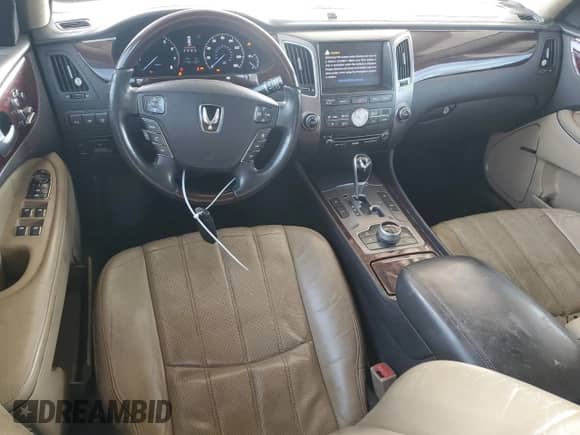 2012 Hyundai Equus Signature z VIN KMHGH4JH5CU043163, wystawiony jako Copart lot #50633555 z przebiegiem 201 133 mil mil oraz Szkoda całkowita • Salvage title. Historia ofert i sprzedaży dostępna na DreamBid. Obrazek 8.