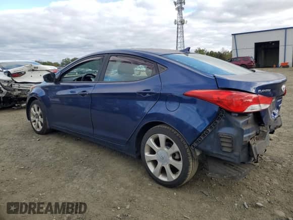 2013 Hyundai Elantra GLS with VIN KMHDH4AE5DU697820, listed as a Copart auction lot 86238615 with 102,125 mi miles and Salvage title. Bid and sale history available at DreamBid. Image 2.