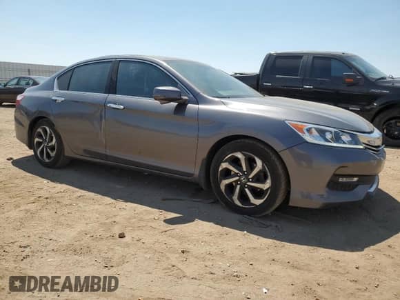 2017 Honda Accord EX-L with VIN 1HGCR2F90HA224977, listed as a Copart auction lot 68222215 with 154,563 mi miles and Salvage title. Bid and sale history available at DreamBid. Image 4.