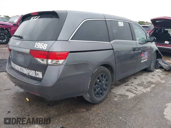 2016 Honda Odyssey LX with VIN 5FNRL5H22GB029836, listed as a IAAI auction lot 42653629 with 270,569 mi miles and . Bid and sale history available at DreamBid. Image 4.