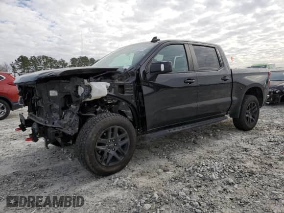 2022 Chevrolet Silverado 1500 LT Trail Boss with VIN 1GCPYFEL3NZ213931, listed as a Copart auction lot 43682135 with 57,428 mi miles and Salvage title. Bid and sale history available at DreamBid. Image 1.
