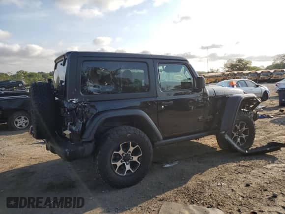 2020 Jeep Wrangler Rubicon with VIN 1C4HJXCG8LW239606, listed as a Copart auction lot 81513005 with 70,325 mi miles and Salvage title. Bid and sale history available at DreamBid. Image 3.