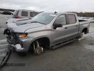 2024 Chevrolet Silverado 1500 Custom Trail Boss z VIN 3GCUDCE81RG175291, wystawiony jako Copart lot #80973244 z przebiegiem 14 674 mil mil oraz Szkoda całkowita • Salvage title. Historia ofert i sprzedaży dostępna na DreamBid. Obrazek 1.