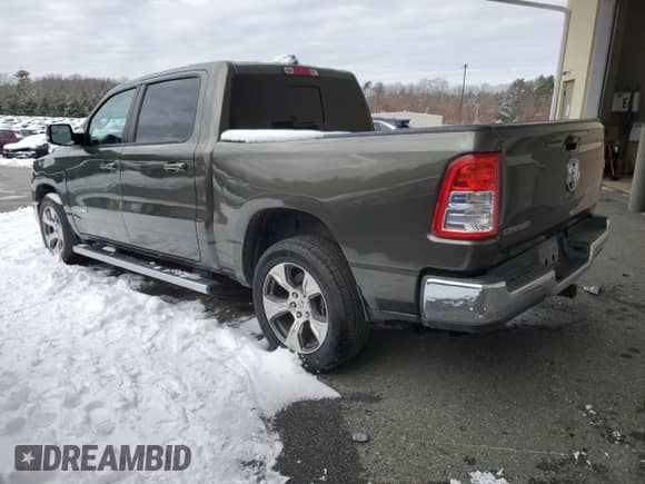 2021 Ram 1500 Big Horn with VIN 1C6RREFG9MN543345, listed as a Copart auction lot 44691635 with 70,051 mi miles and Clean title. Bid and sale history available at DreamBid. Image 2.