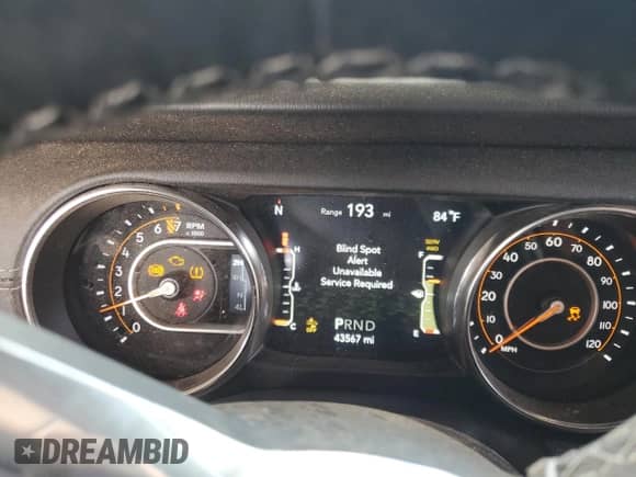 2021 Jeep Wrangler Unlimited Sahara High Altitude with VIN 1C4HJXEG2MW734057, listed as a Copart auction lot 78419394 with 43,567 mi miles and Salvage title. Bid and sale history available at DreamBid. Image 9.