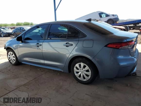 2022 Toyota Corolla L with VIN 5YFDPMAE8NP291021, listed as a Copart auction lot 80297485 with 37,449 mi miles and Salvage title. Bid and sale history available at DreamBid. Image 2.