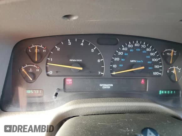 2001 Dodge Durango с VIN 1B4HR28N31F611110, выставлен на аукционе Copart как лот 57524805 с пробегом 185 731 миль миль и Чистый • Clean title. История ставок и продаж доступна на DreamBid. Изображение 9.