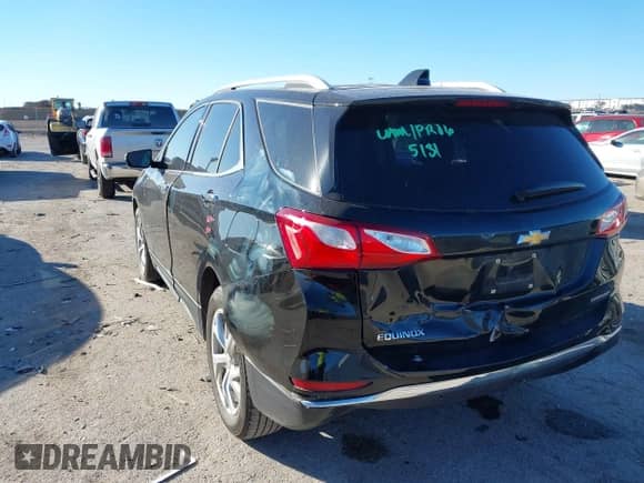2020 Chevrolet Equinox Premier with VIN 2GNAXNEV1L6111029, listed as a IAAI auction lot 41250058 with 49,850 mi miles and . Bid and sale history available at DreamBid. Image 3.