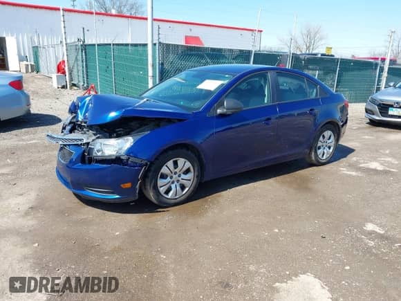 2013 Chevrolet Cruze LS with VIN 1G1PA5SH0D7162020, listed as a IAAI auction lot 41975998 with 120,848 mi miles and . Bid and sale history available at DreamBid. Image 2.