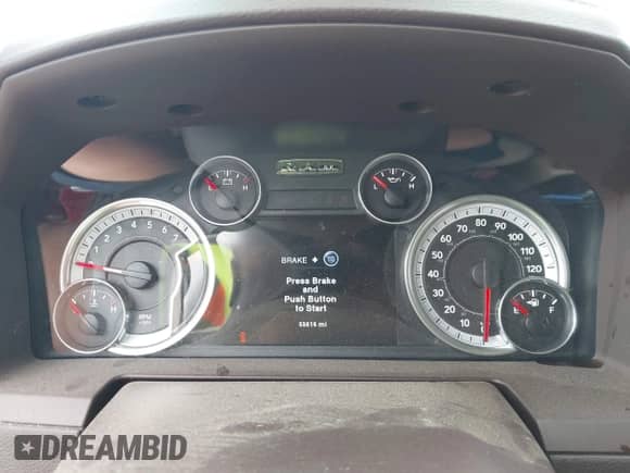 2014 Ram 1500 Laramie with VIN 1C6RR6NT5ES245222, listed as a IAAI auction lot 42134206 with 53,616 mi miles and . Bid and sale history available at DreamBid. Image 7.