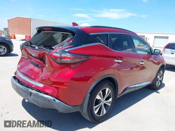 2021 Nissan Murano SV with VIN 5N1AZ2BJ6MC128674, listed as a IAAI auction lot 42807054 with 85,598 mi miles and . Bid and sale history available at DreamBid. Image 4.