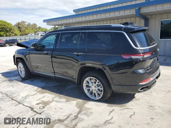 2021 Jeep Grand Cherokee Summit Reserve with VIN 1C4RJKEGXM8109031, listed as a Copart auction lot 81243414 with Not provided miles and Salvage title. Bid and sale history available at DreamBid. Image 2.