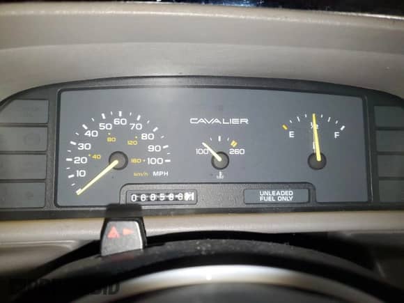1993 Chevrolet Cavalier with VIN 1G1JC8442P7338095, listed as a Copart auction lot 84003564 with 60,536 mi miles and Salvage title. Bid and sale history available at DreamBid. Image 9.
